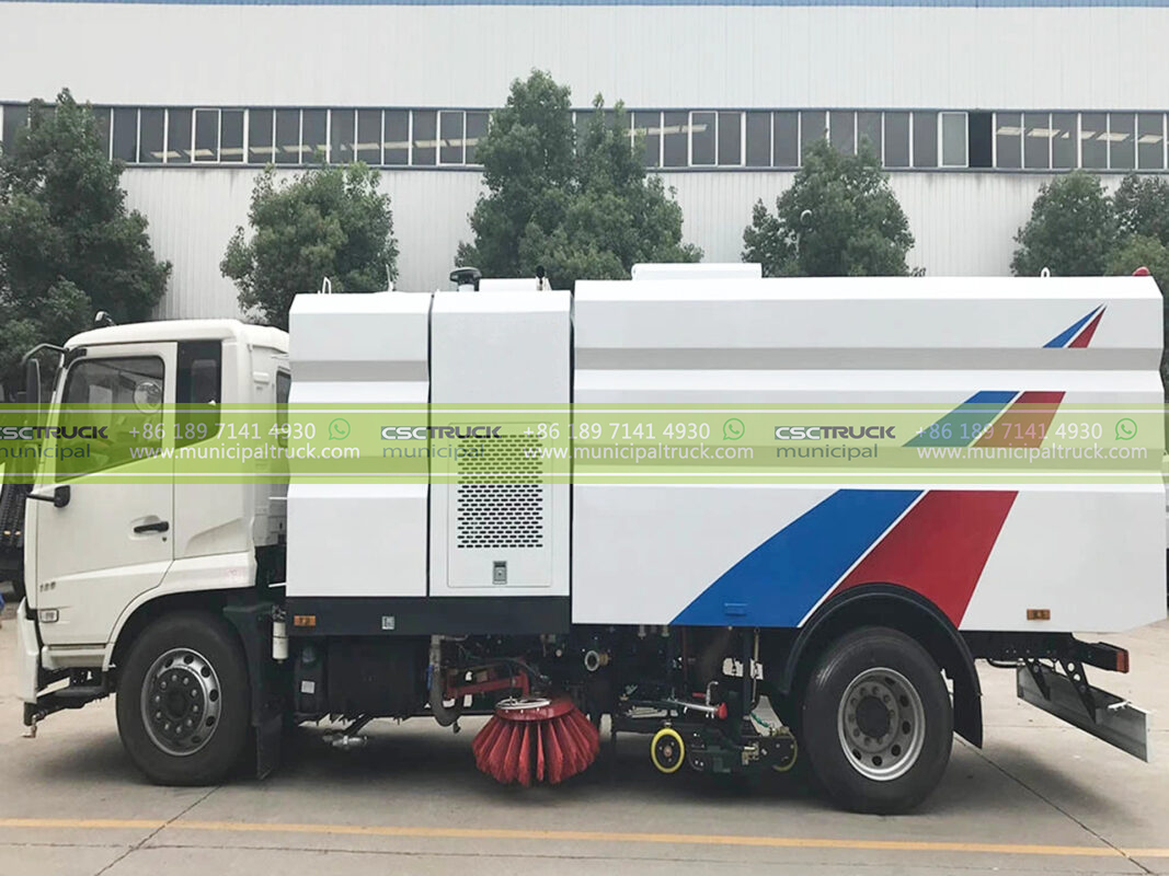 16CBM Pressure Washing Sweeper Truck Body Tanker