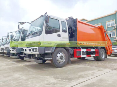 8CBM Back Loader Recycle Garbage Truck