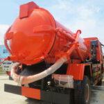 HOWO 16 Ton Sewer Tanker Truck Red Back Details