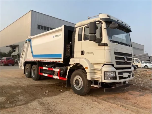 SHACMAN Automated Side Rear Lift Garbage Truck