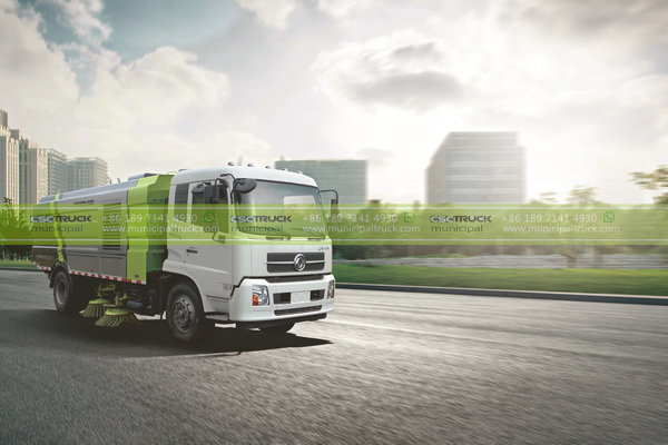 Upgraded DONGFENG Road Sweeper Truck