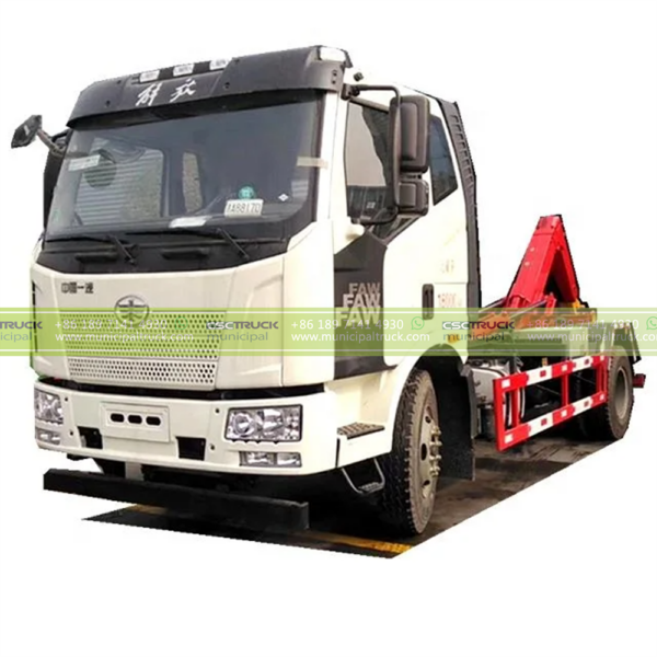 FAW 14T Hook Lifter Garbage Truck