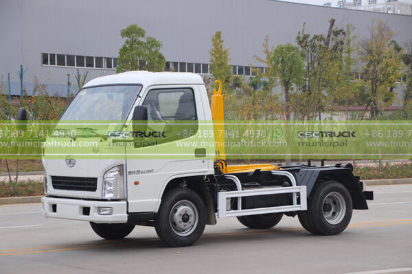 FAW 4CBM Hook Loader Garbage Truck