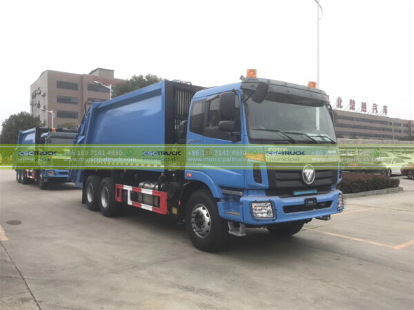 FOTON 16CBM Refuse Compactor Truck Side View