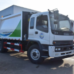 ISUZU 12CBM Rear Loader Garbage Truck Side View