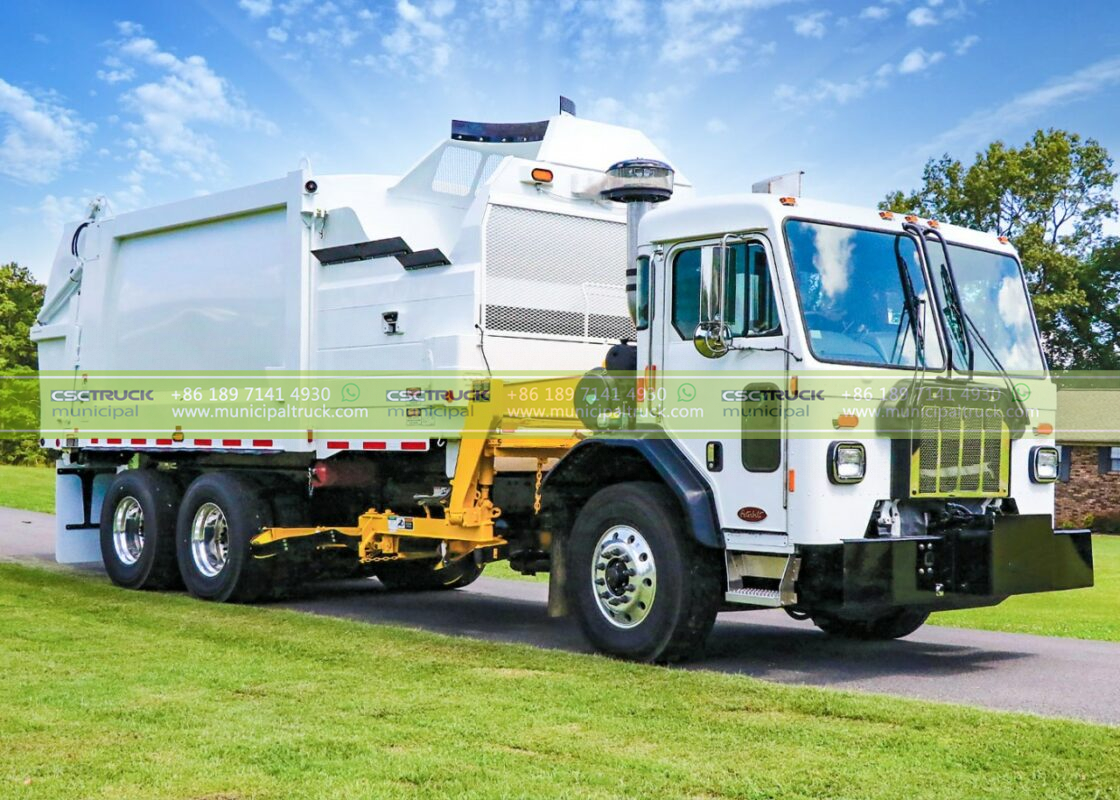 side loader garbage truck