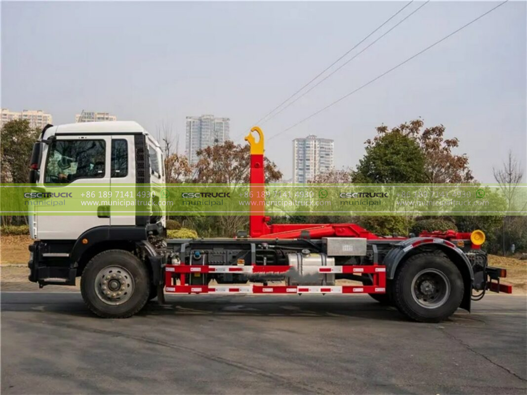 hook loader garbage truck