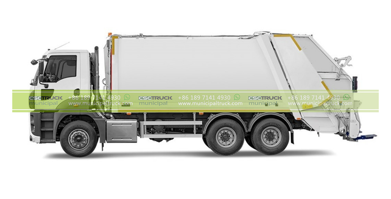 rear-loader garbage truck