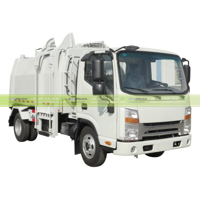 side loader garbage truck