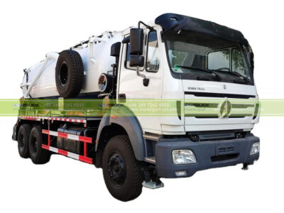 Beiben 16000 Liter Sludge Cesspit Tank Vacuum Truck